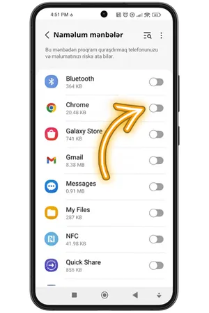 Android Təhlükəsizlik Ayarları