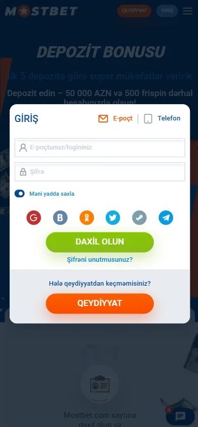 Mostbet Giriş Səhifəsi