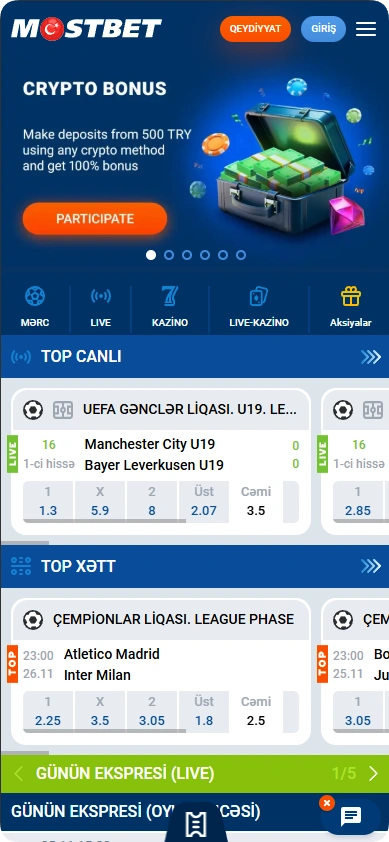 Mostbet spor bahisleri