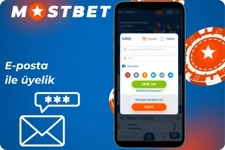 Mostbet E-posta ile üyelik